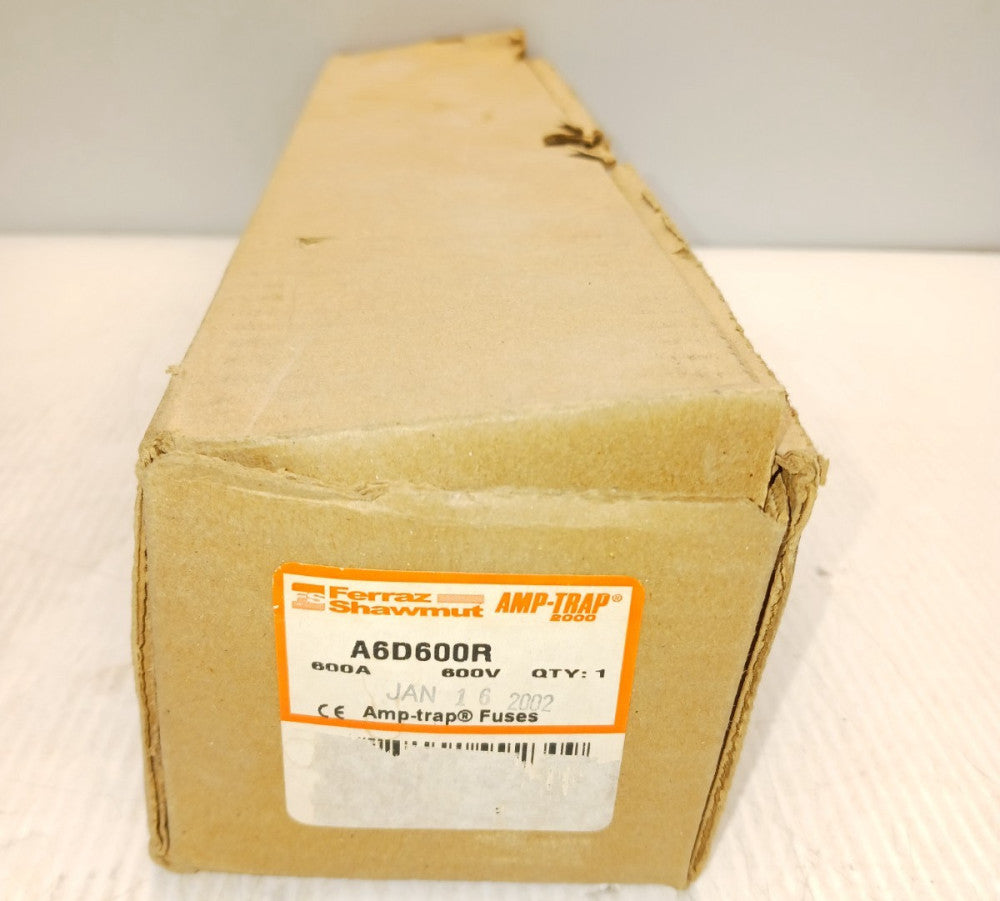 NOS Gould Shawmut A6D600R 600 Amp Trap Fuse 600A 600V Time Delay