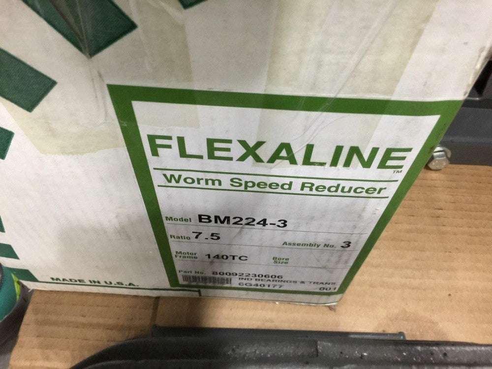 FLEXALINE BM224-3 WORM GEAR REDUCER
