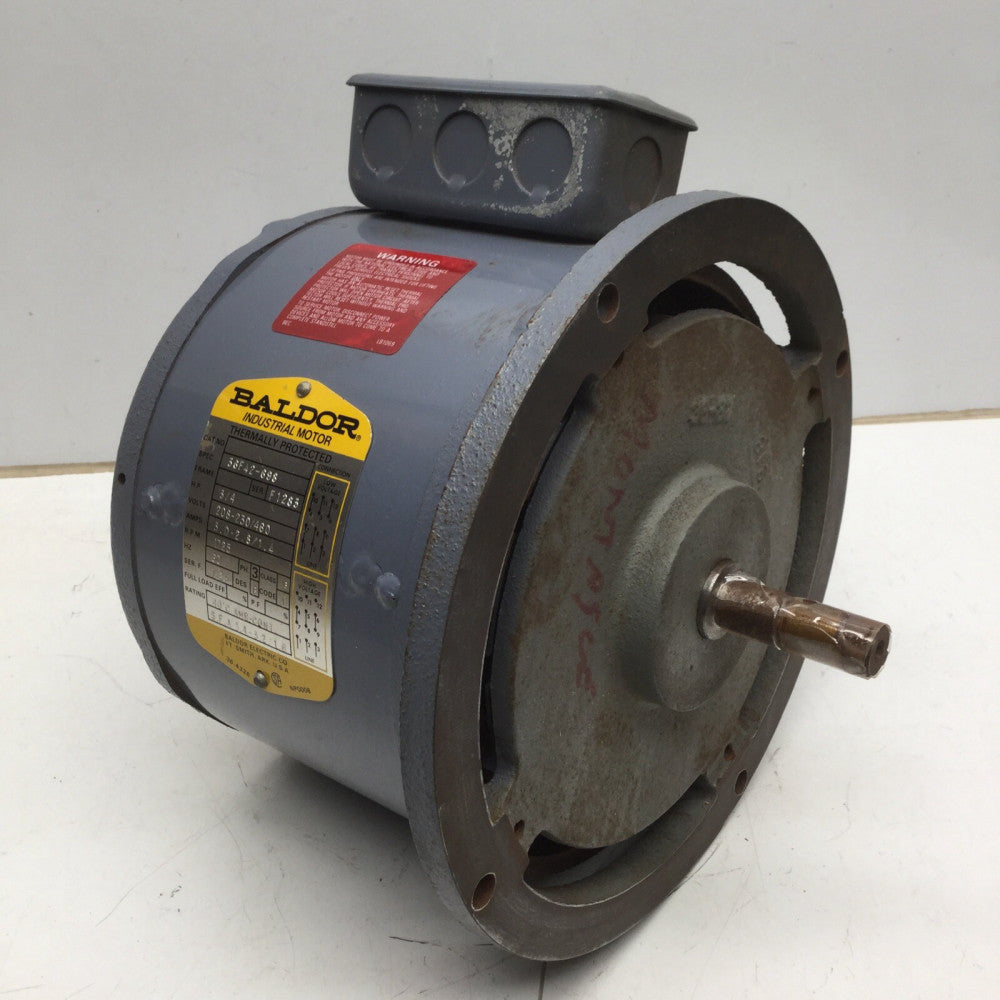 BALDOR Industrial Electric Motor 36F42-698 3/4HP, 208-230/460V, 3.0-2.8/1.4 Amps