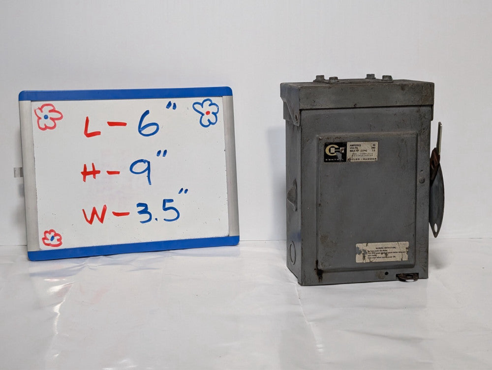 Eaton DG321URB Non-Fusible Safety Switch 30A 3-Pole 240VAC Type 3R Outdoor