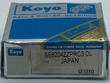 Koyo SE6204ZZPRC3DL Deep Groove Ball Bearing, Bore 20mm Width 14mm
