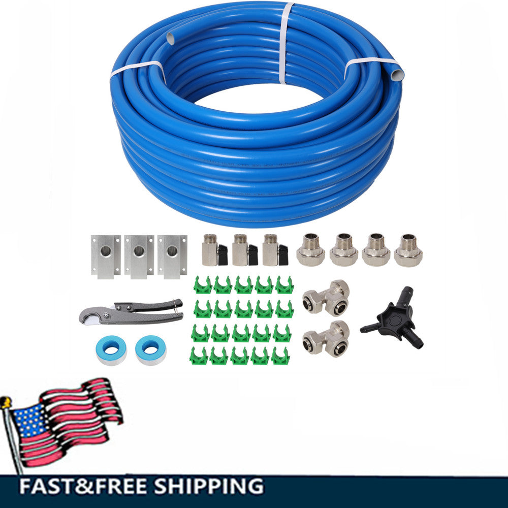3/4" 100FT Compressed Air Line Kit PEX-AL-PEX Tubing 175 PSI Air Piping System