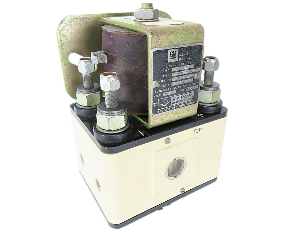 GM Electro Motive 8415485 Vapor Corp 35040760-10 Contactor 74VDC Coil 1000A NOS
