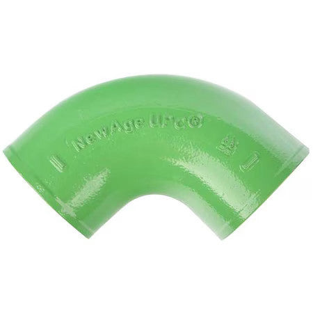 Zoro Select Zfb220194 90 Degrees Bend 1/4 Bend, 4" Pipe, Female Socket, Cast
