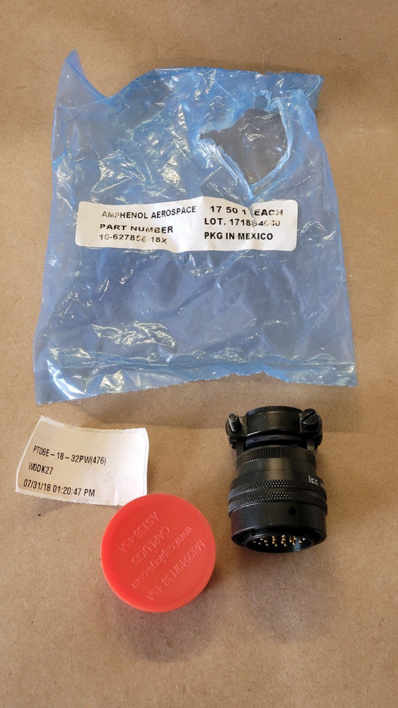 Amphenol PT06E-18-32PW (476) 32 Position Male Circular Connector Plug