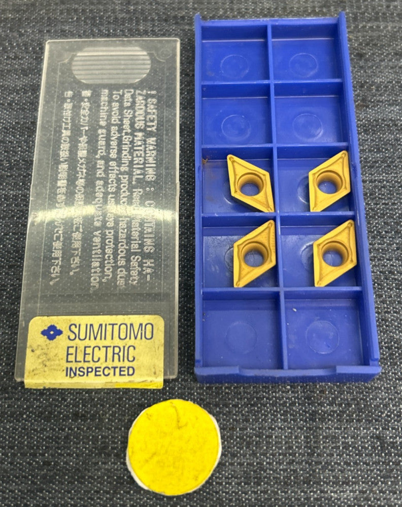 SUMITOMO ELECTRIC CARBIDE DRILL INSERT DPMT32.52ESU AC820P LOT OF 4