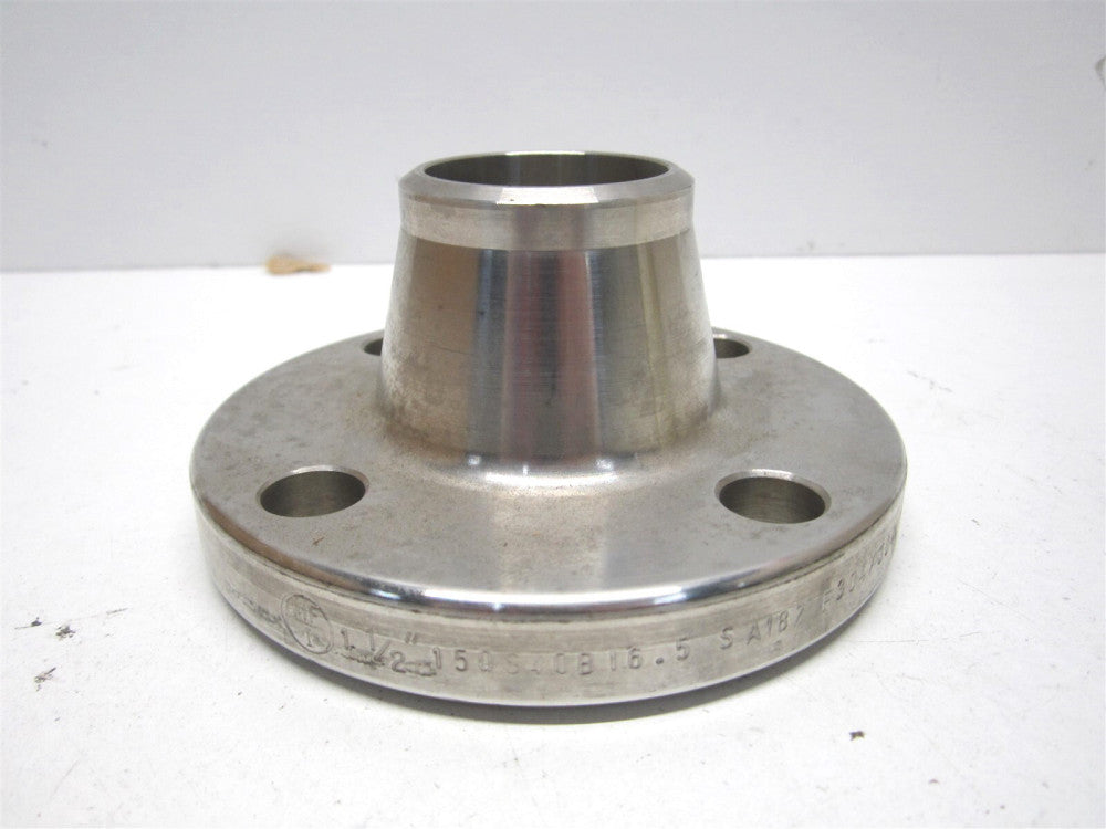 1-1/2" 150# A/SA182 304/304L Stainless Steel RF Welded Neck Flange - Made in USA