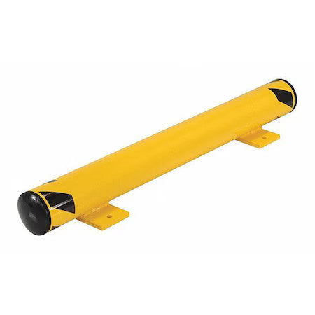 Zoro Select Fsbol-42 Floor Stop Bollard,4-1/2",Yellow