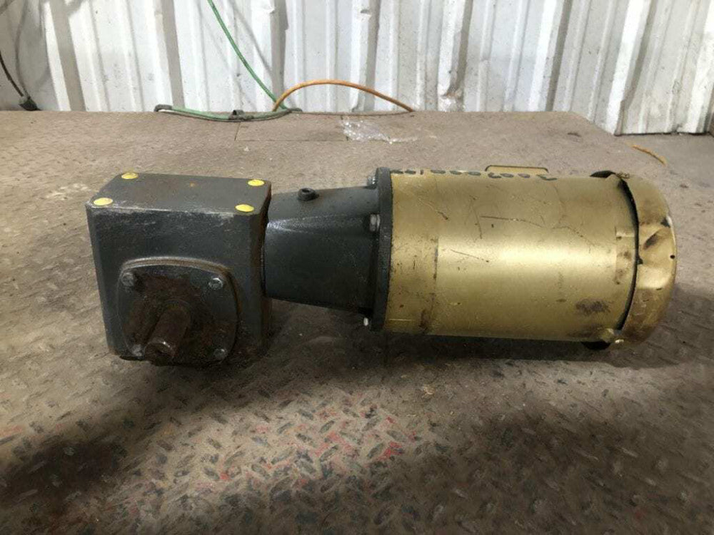 Baldor Right Angle Gear Drive/Speed Reducer 1750RPM 0.75HP 15:1 230/460V 3PH