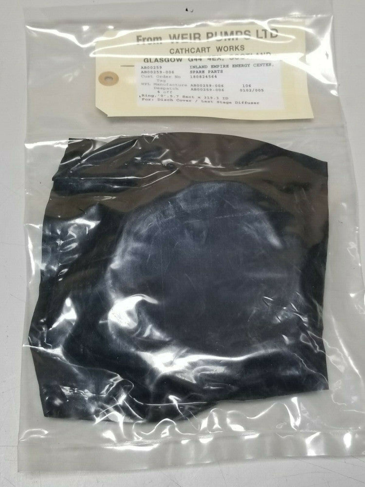 New Weir Pumps O'ring Oring Kit Diffuser AB00259