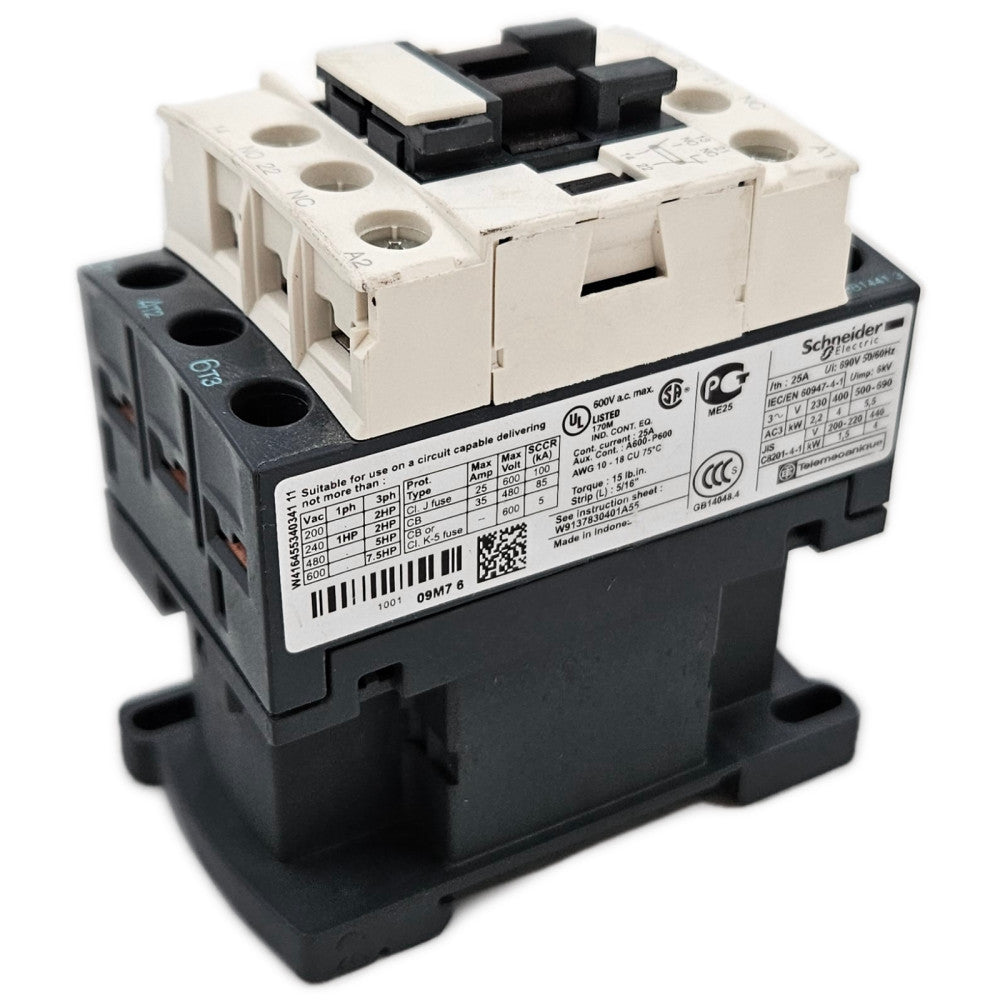 Schneider Electric LC1D09 120V Contactor coil