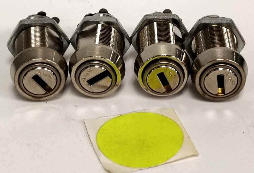 LOCK INC DIMPLE PUSH-LOCKS 1-3/4" LONG STAINLESS STEEL ***LOT OF 4****
