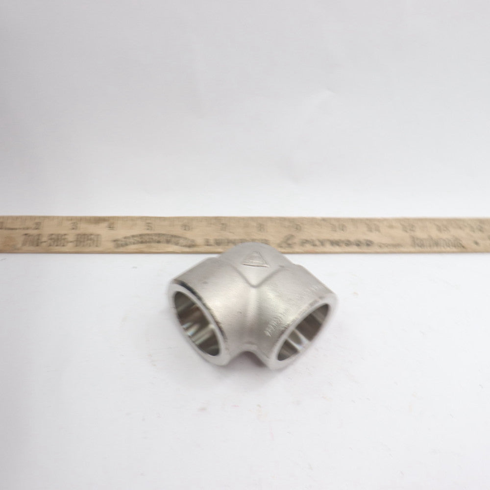 Socket Weld 90 Degree Elbow 316 Stainless Steel 3000 # 1-1/4"
