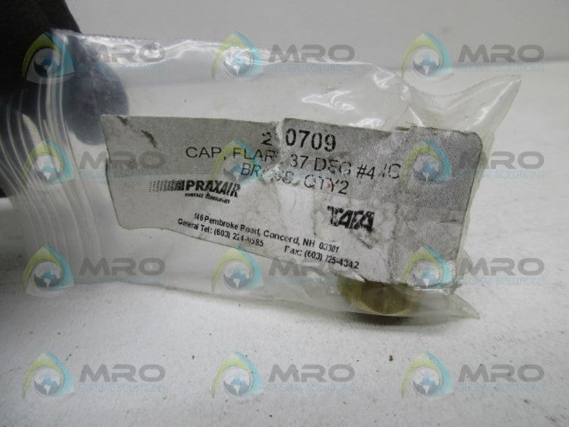 PRAXAIR 20709 FLARE CAP BRASS (PK OF 2) NSNP IN BAG