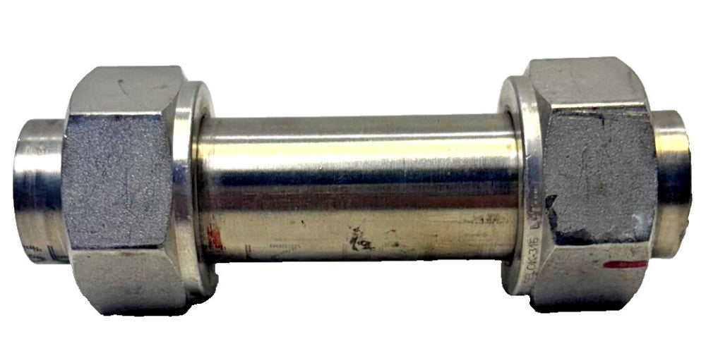 SWAGELOK UNION CONNECTOR L4T 3/4INX4-1/4IN 316 STAINLESS STEEL