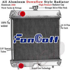 2 Row Radiator Fit Kubota Tractor B26 B2630HSD B2710HSD B2910HSD B3200HSD ZD25F