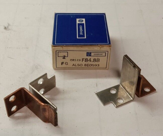 2) NEW GE THERMAL OVERLOAD RELAY / HEATERS CR123F84.8B 81D593 LOT OF 2