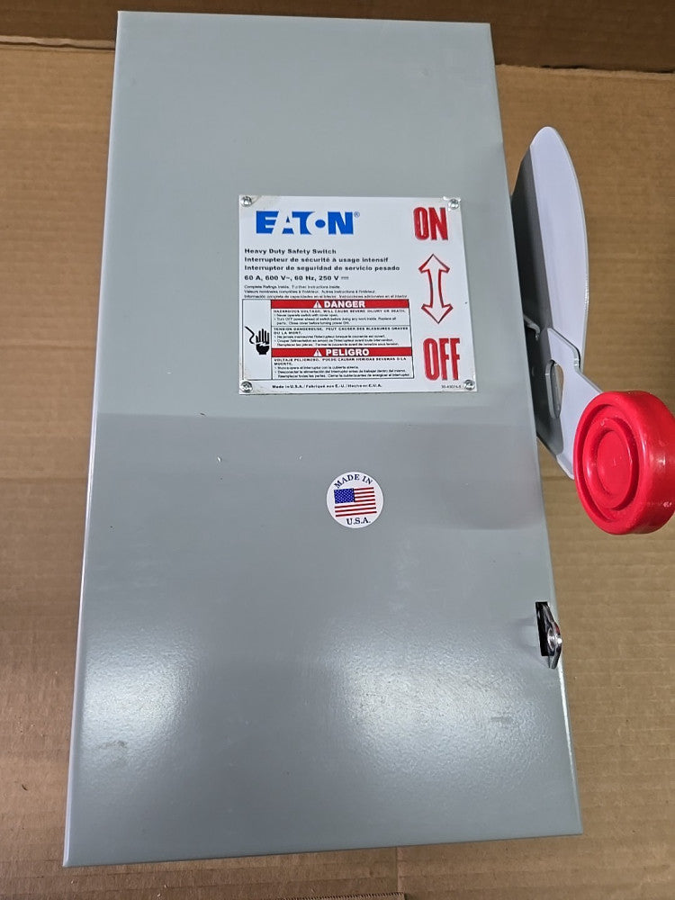 Eaton Cutler Hammer DH362UGK 3P 600V 60A Nema Type 1 Heavy Duty Safety Switch