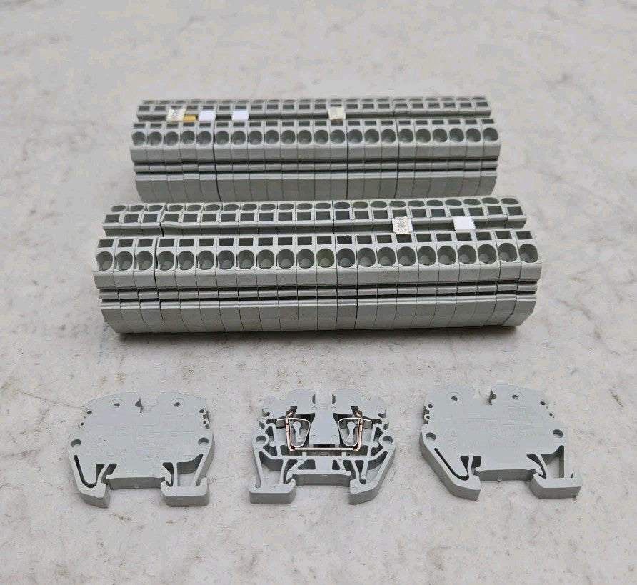 47 Pack Allen Bradley 1492-LMJ3 Terminal Blocks Mini Rail Mount 2.5mm Gray