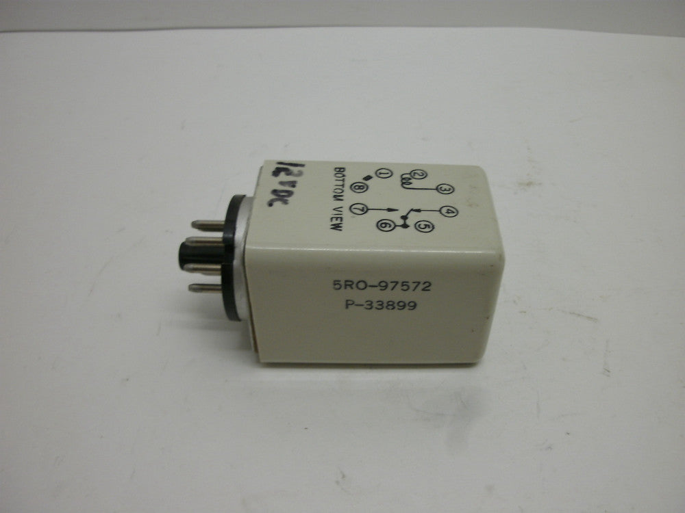 SIGMA 5RO-97572 INSTRUMENTS RELAY P-33899 12V DC 8-PIN