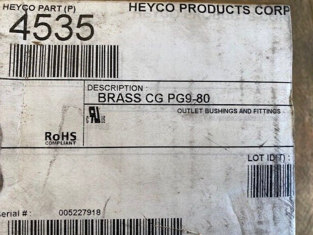 (50 PACK) Heyco 4535 Cable Glands - PG9-80