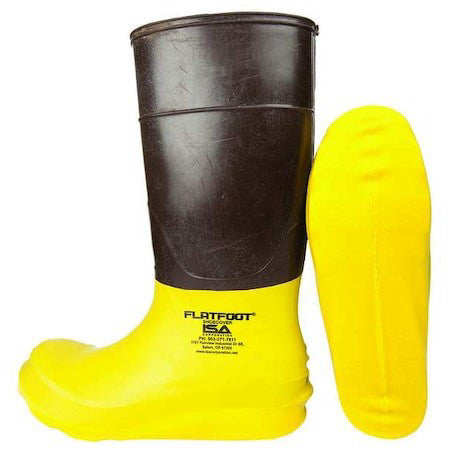 Isa Sylf100m-Gr Overshoes, Composite Toe, Rubber, 7 1/2 In Height, Slip On