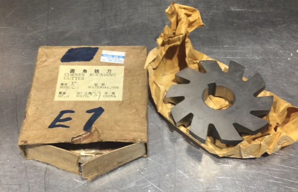 Travers Tool Company 1/2 HSS Corner, Rounding Cutter, Size 1/2 Inch Nos Surplus