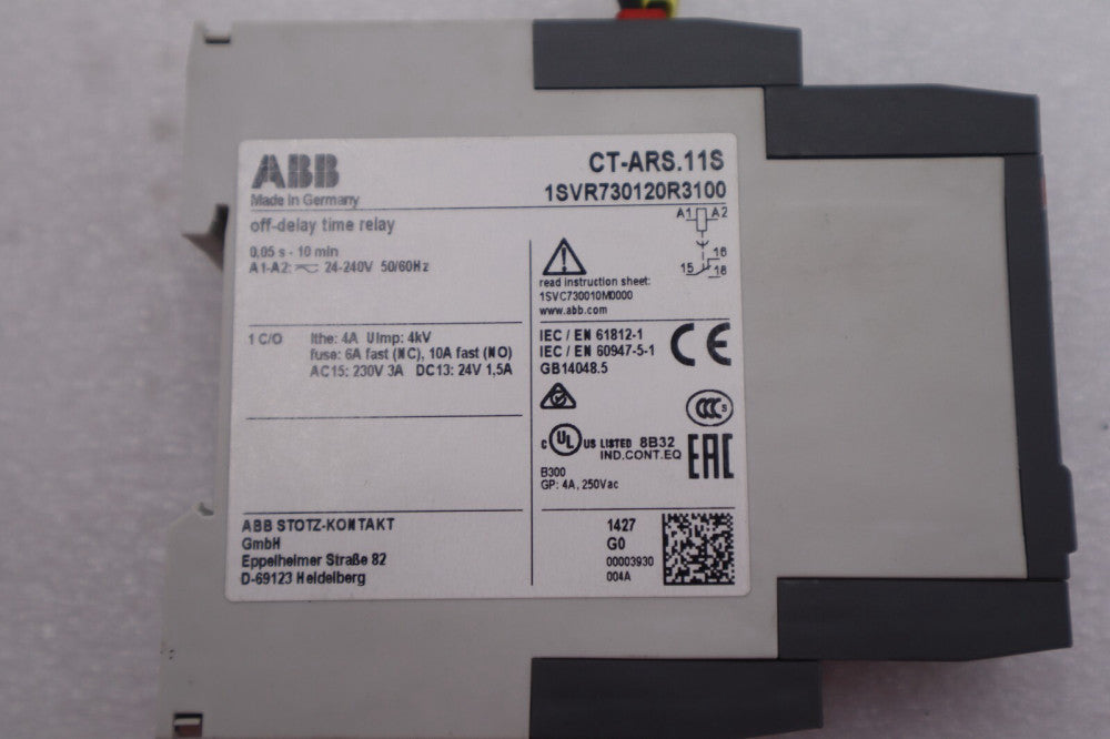 NEW ASEA BROWN BOVERI ABB CT-ARS.11S / CTARS11S STOCK K-1627