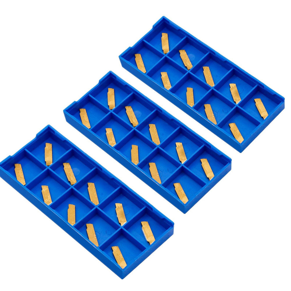 30PCS MGMN150-G Carbide Inserts for MGEHR MGIVR Lathe Grooving Cutter Tool 1.5mm