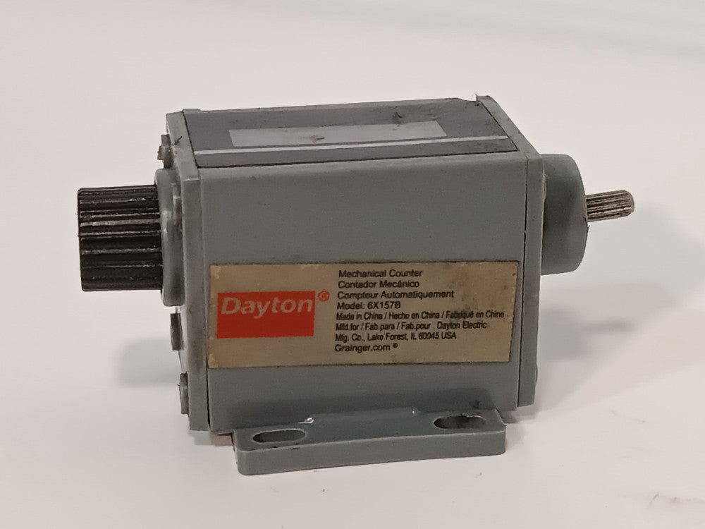 Dayton 6X157B Mechanical Counter, 5 Digit, Top Coming with Base Mount