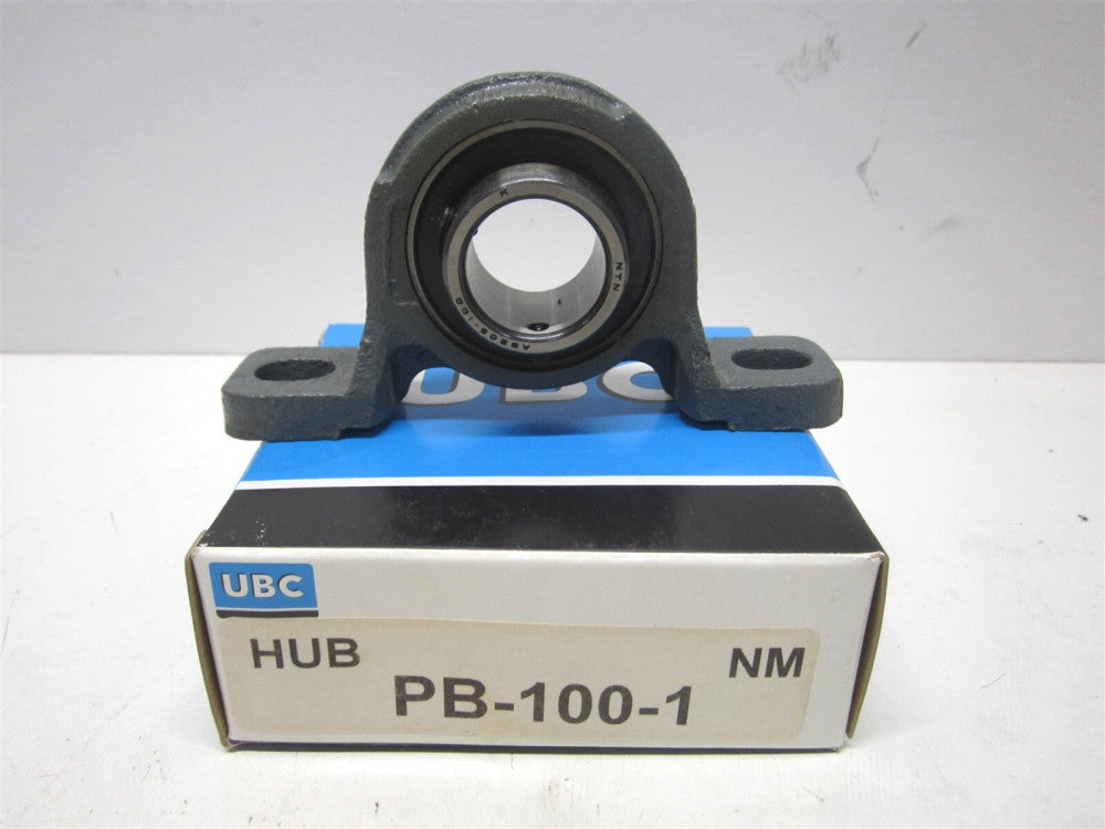 UBC (PB100-1) HUB PB100-1 NM Cast Iron Pillow Block Ball Bearing