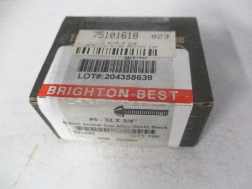 (701051P) #6-32 UNC Alloy Steel Hex Socket Button Cap Screw - Pack of 100