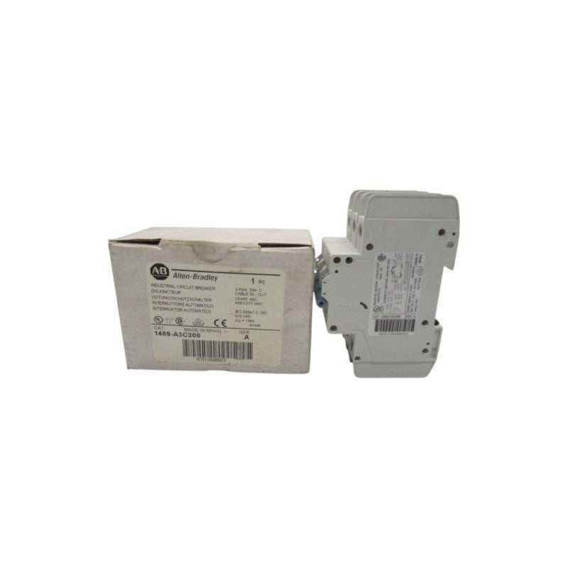 ALLEN BRADLEY 1489-A3C200 SER. A 480Y/277VAC 20A (WH) NSMP