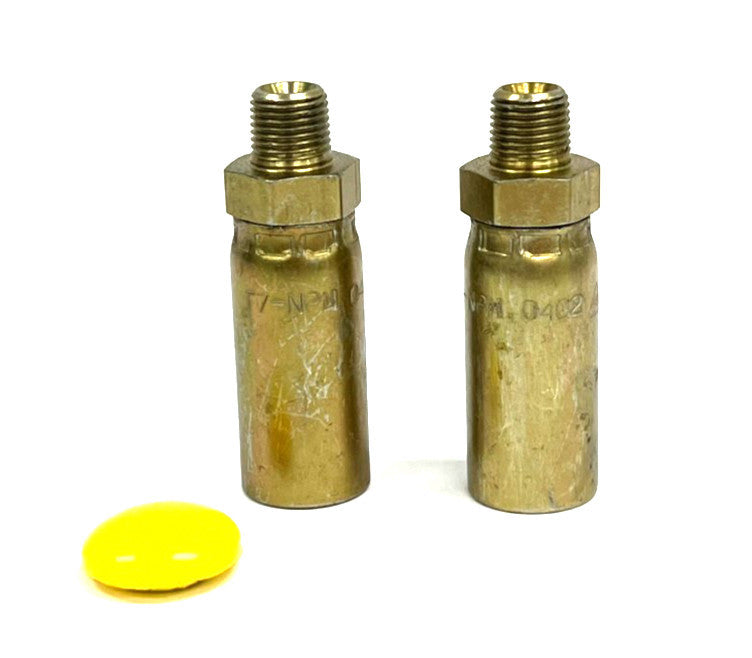 CONTINENTAL CONTITECH T7-NPM-0402 HYDRAULIC 1/4" NPT HOSE FITTING LOT 2