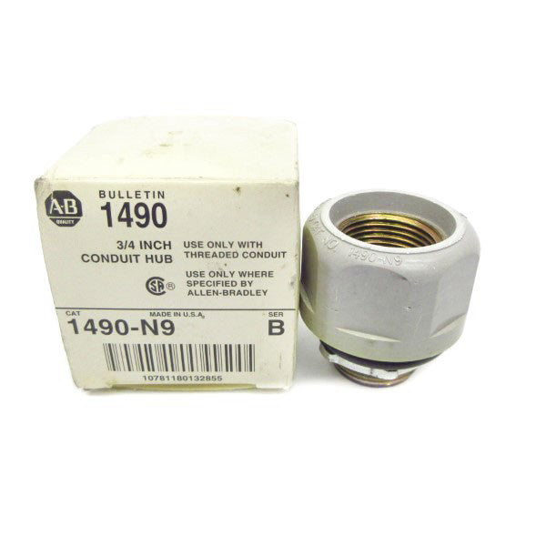ALLEN BRADLEY 1490-N9 SER. B 3/4" (WH) NSMP