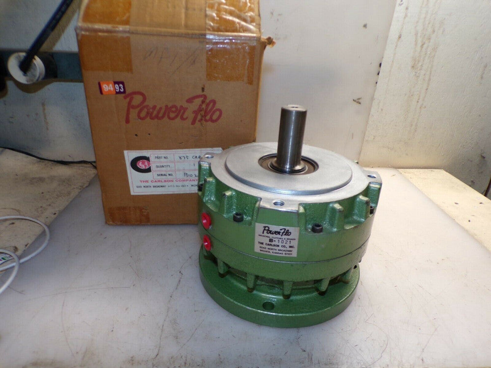 NEW CARLSON POWER FLO CLUTCH BRAKE B-1021 7/8" SHAFT AND BORE