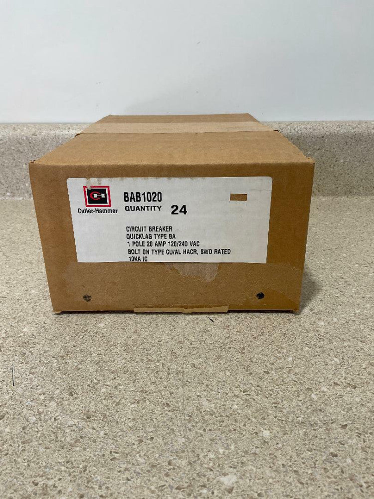 Cutler Hammer BAB1024 1P 20A NEW (Box of 24)