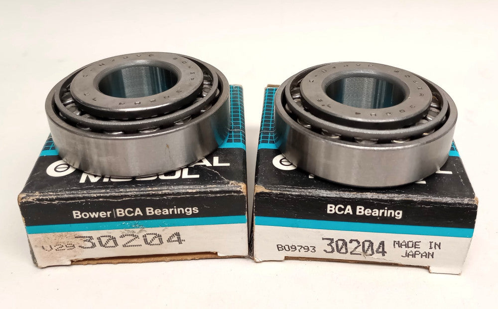 Bower BCA 30204 Federal Mogul Tapered Roller Bearing Cone & Cup Set (Pack Of 2)