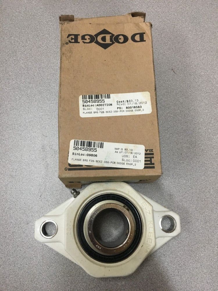 NEW IN BOX DODGE F2BSCEZ35MPCR E-Z KLEEN 35MM BEARING F2B-SCEZ-35M-PCR 127566
