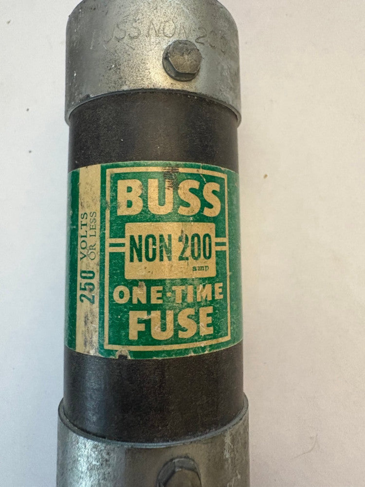 BUSS NON 200 One Time Fuse 250 Volts 200 Amp Electrical Fuse