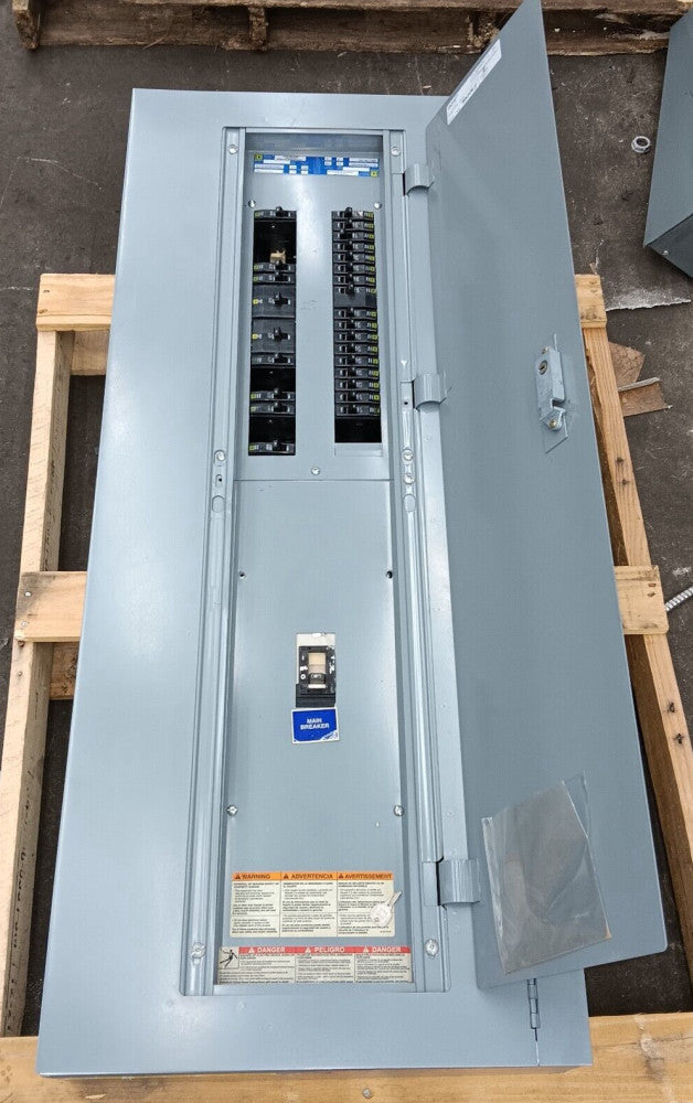 NEW SQUARE D 150 AMP MAIN BREAKER PANELBOARD 42 CIRCUIT 208Y/120V 3Ø KCL34150