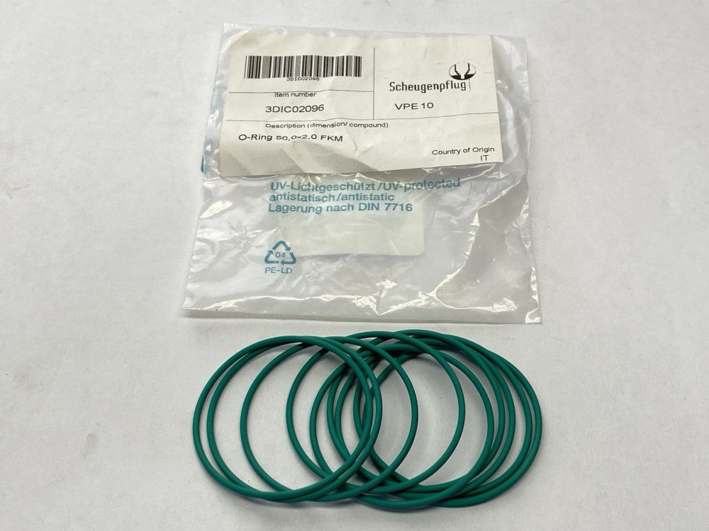 Scheugenpflug 3DIC02096 O-Ring VPE 10 50,0 x 2,0 FKM LOT OF 9