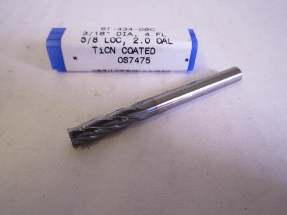 RobbJack (ST-434-06C) 3/16 x 5/8 x 3/16 x 2" OAL Carbide Corner Chamfer End Mill