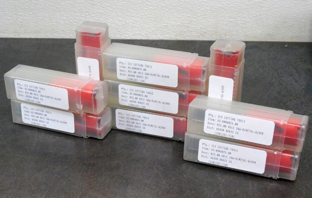 ICS - HS-BMMA025.00 ICS Cutting Tools M25.00 Hole Saw Bimetal Lot of (9)