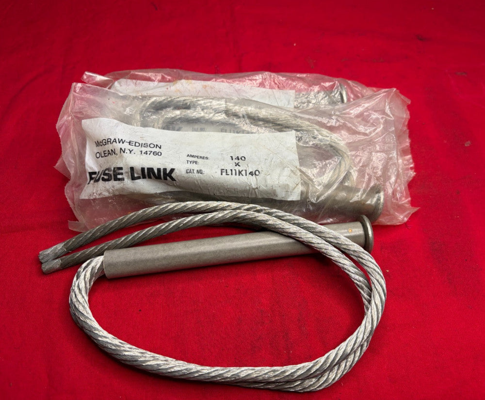 MCGRAW FUSE LINK FL11K14O AMPERES 140 TYPE K (LOT OF 3)