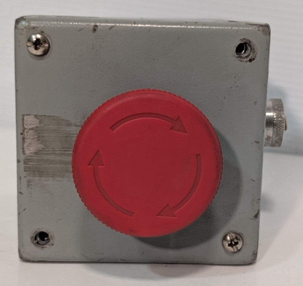 Industrial emergency red mushroom head button metal control box switch station