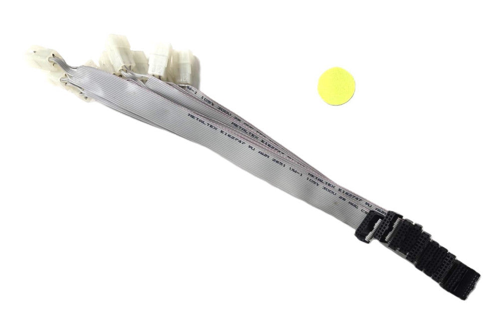 METALTEX FLAT RIBBON CABLE WITH 4-PIN AND 16-PIN IDC TERMINAL LOT OF 10