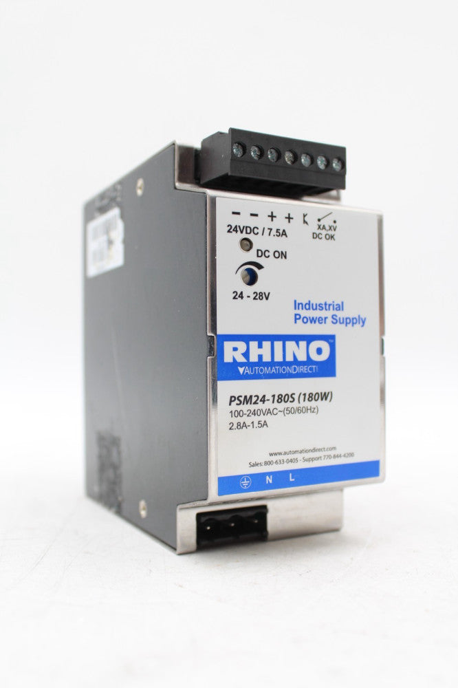 Automation Direct RHINO PSM24-180S Industrial Power Supply