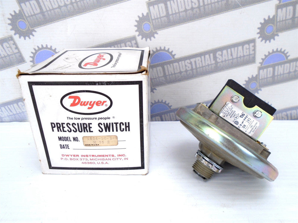 DWYER - 1824-10-2-S - 1800 Pressure Switch 125-480Vac 15A 10 PSI (NEW in BOX)