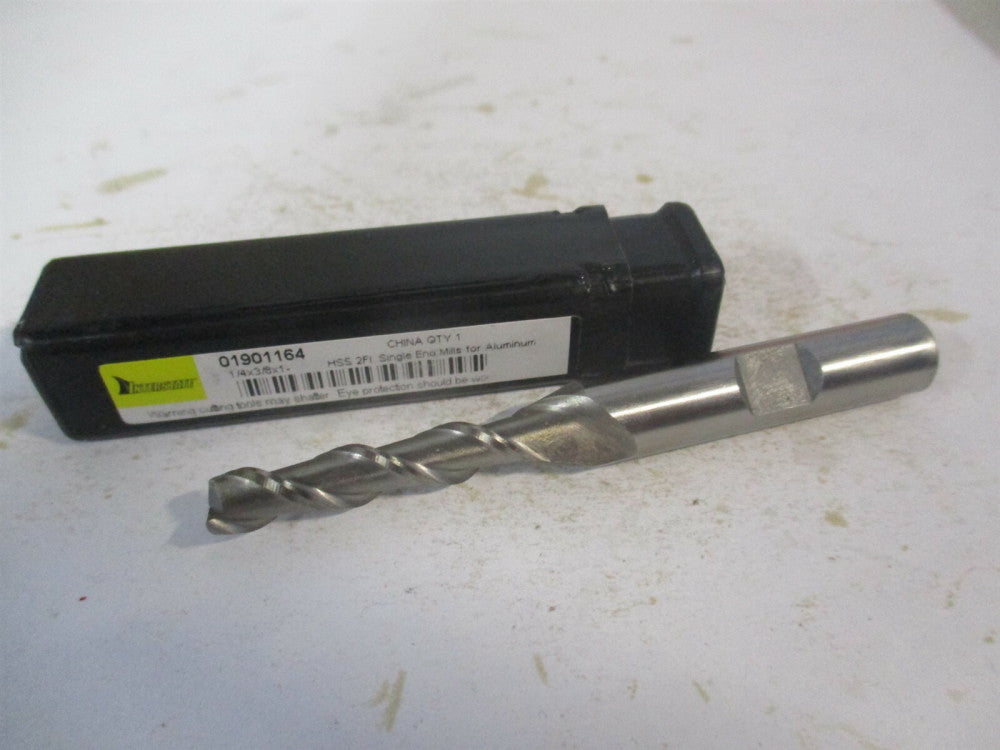 (720-1503) 1/4" x 1-1/4" x 3/8" x 3-1/8" OAL 2 Flute HSS Square End Mill